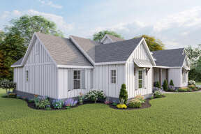 Modern Farmhouse House Plan #009-00296 Elevation Photo
