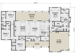 Main Floor for House Plan #009-00296