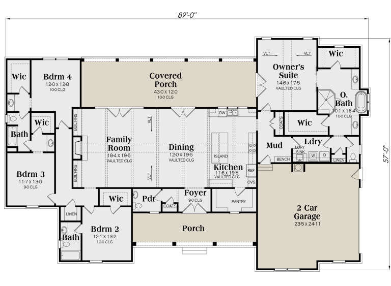 House Plan House Plan #24993 Drawing 1