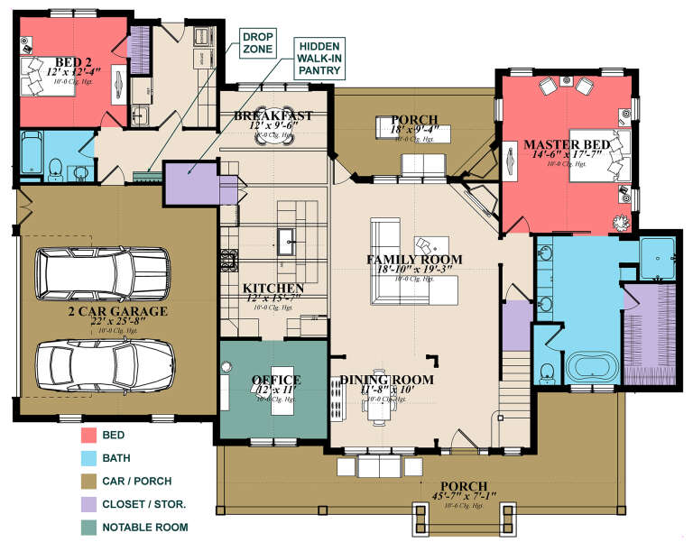 House Plan House Plan #24994 Drawing 1
