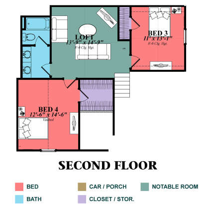 Second Floor for House Plan #1070-00290