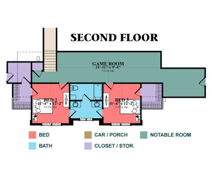 Second Floor for House Plan #1070-00292