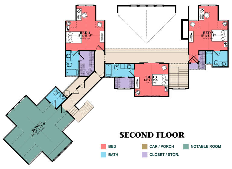 House Plan House Plan #24999 Drawing 2