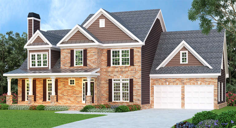 Southern House Plan #009-00009 Elevation Photo