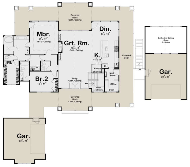 House Plan House Plan #25000 Drawing 1