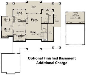 Optional Finished Basement for House Plan #963-00465