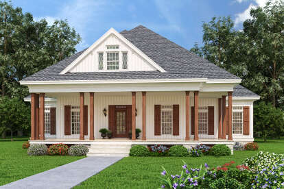 Cottage House Plan #048-00276 Elevation Photo