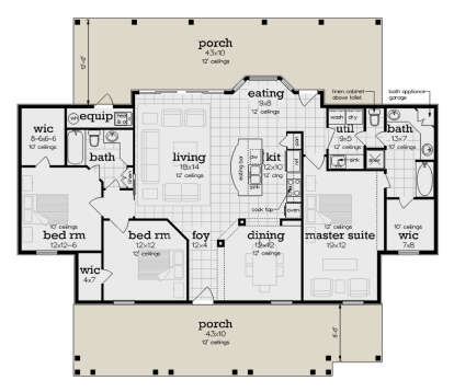 Main Floor  for House Plan #048-00276