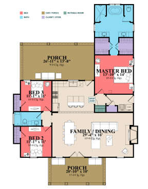 Main Floor for House Plan #1070-00298