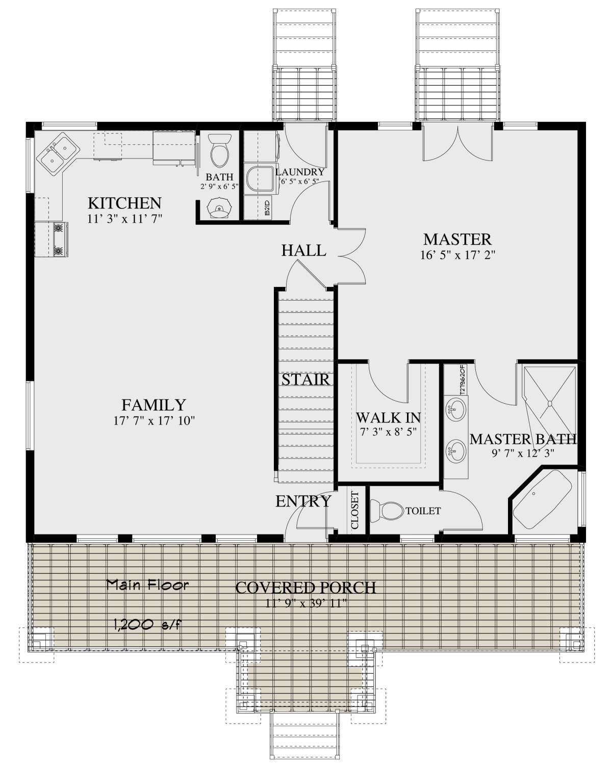 Main Floor for House Plan #2802-00070