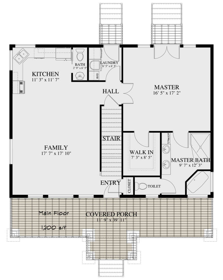 House Plan House Plan #25008 Drawing 1