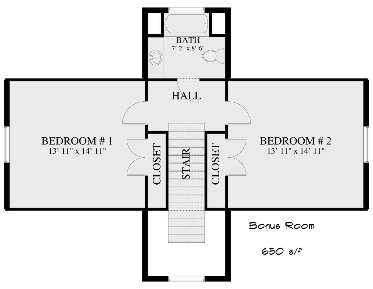 Second Floor for House Plan #2802-00070