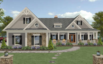 4 Bed, 4 Bath, 2885 Square Foot House Plan - #036-00274