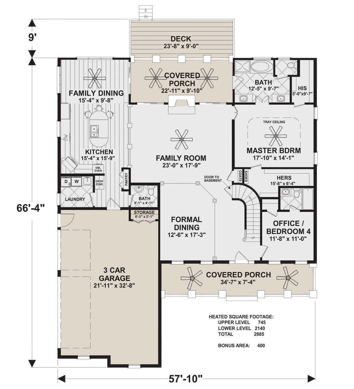 Main Floor for House Plan #036-00274