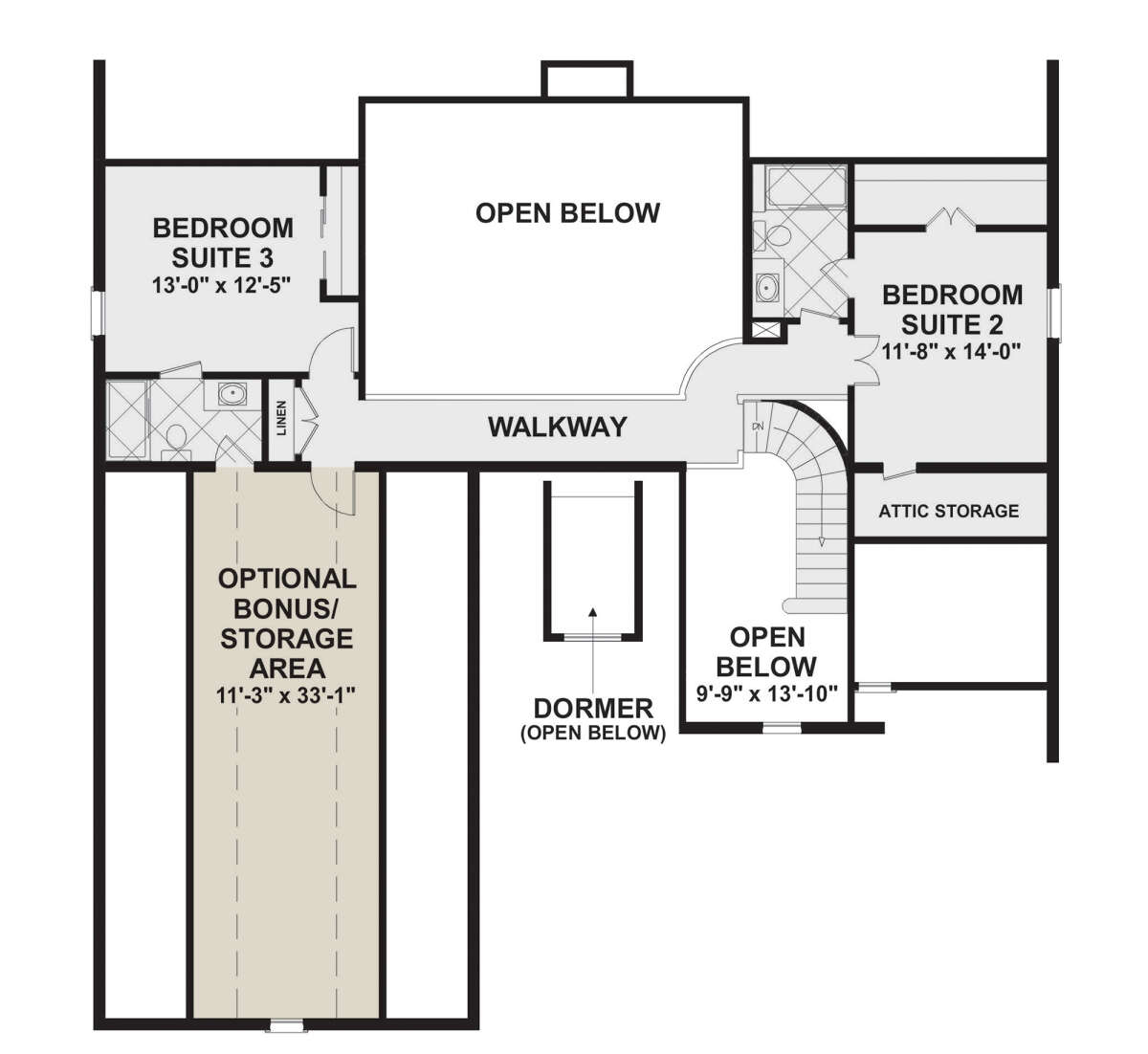 Second Floor for House Plan #036-00274