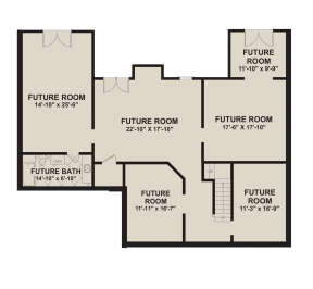 Basement for House Plan #036-00274