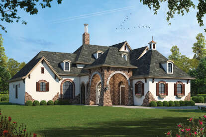 Luxury House Plan #402-01670 Elevation Photo