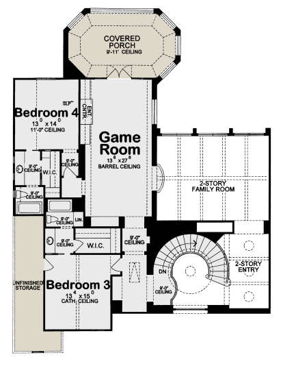 Second Floor for House Plan #402-01670