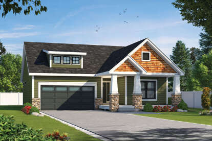 Craftsman House Plan #402-01671 Elevation Photo