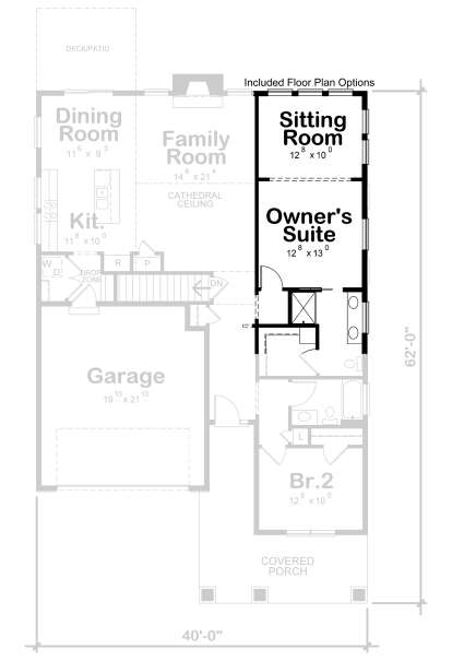 Optional Main Floor Layout for House Plan #402-01671