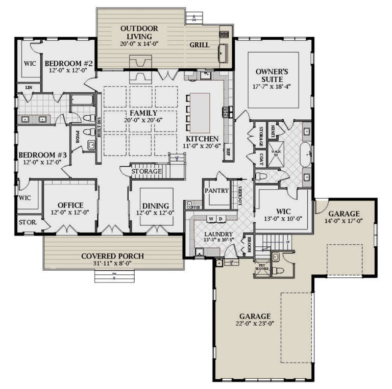 House Plan House Plan #25016 Drawing 1