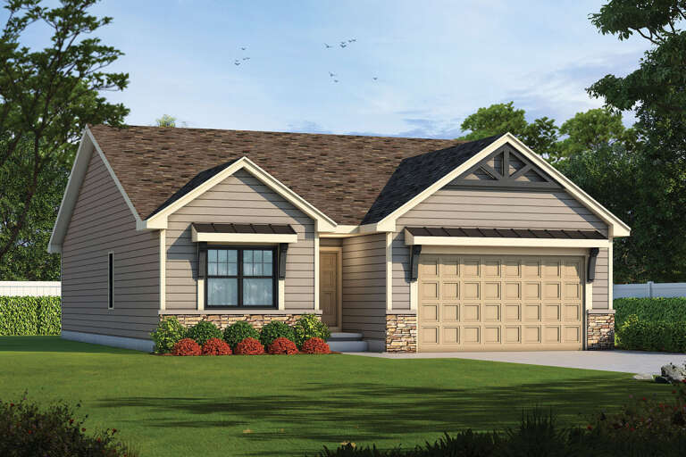 House Plan House Plan #25017 Front Elevation 