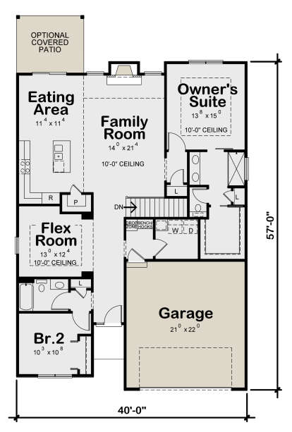 Main Floor for House Plan #402-01672