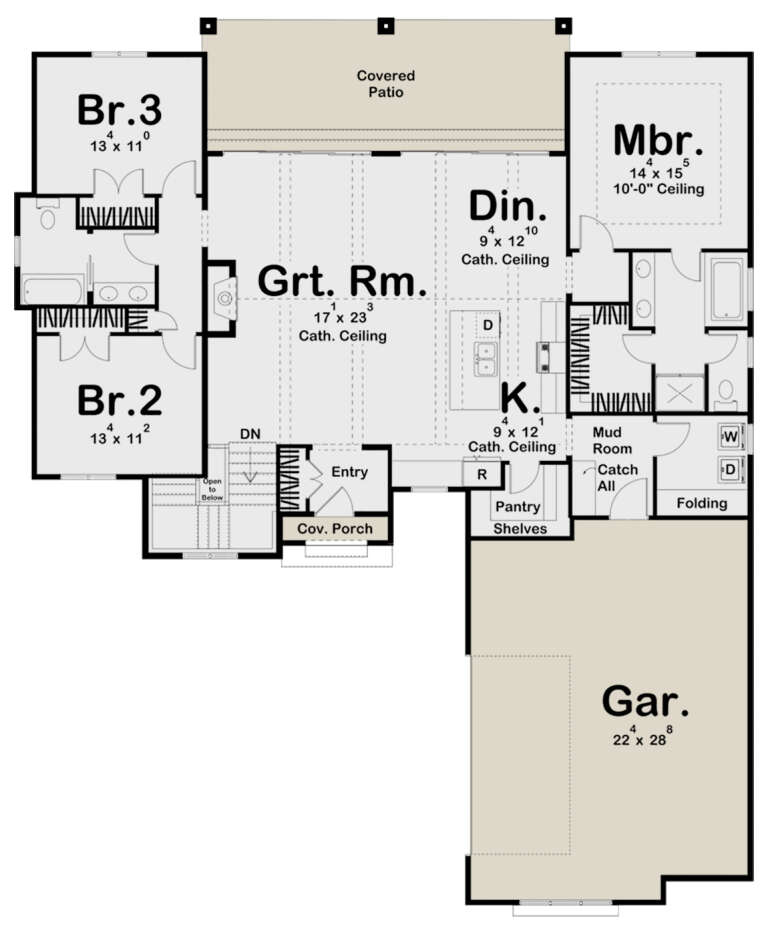 House Plan House Plan #25019 Drawing 1