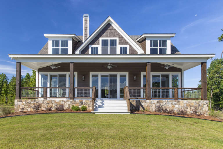 Lake Front House Plan #1070-00302 Elevation Photo