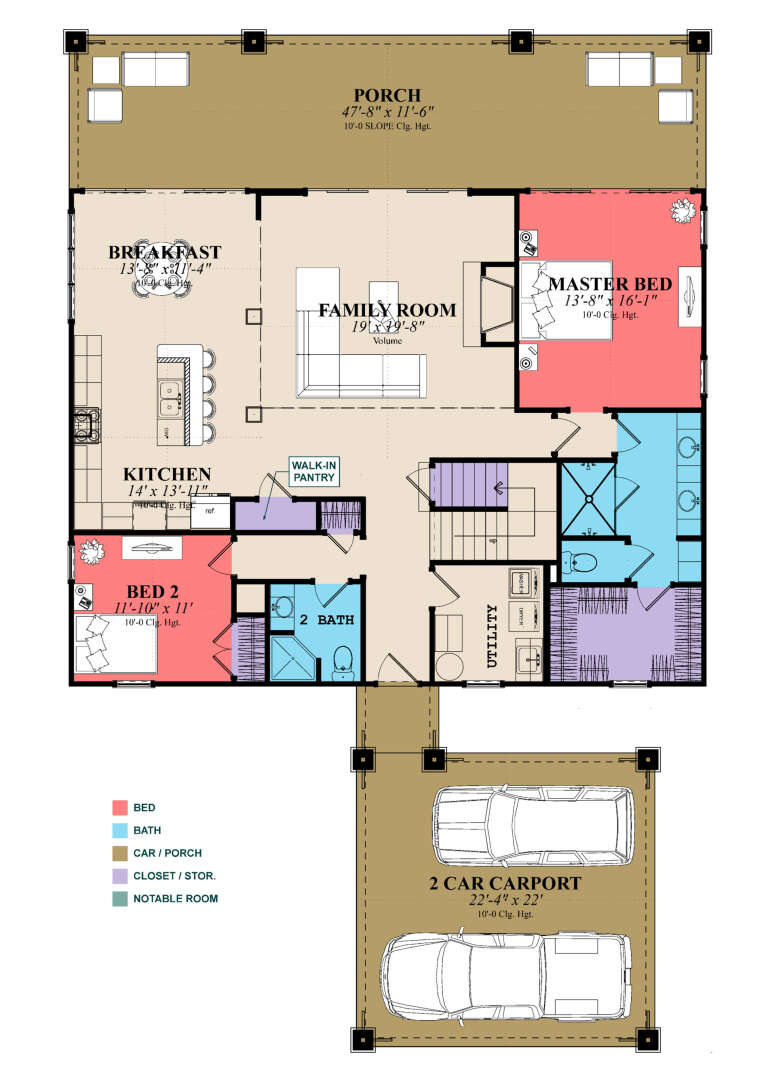 House Plan House Plan #25020 Drawing 1