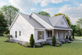 Modern Farmhouse House Plan #009-00297 Elevation Photo