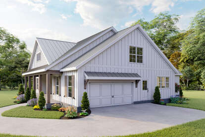 Modern Farmhouse House Plan #009-00297 Elevation Photo