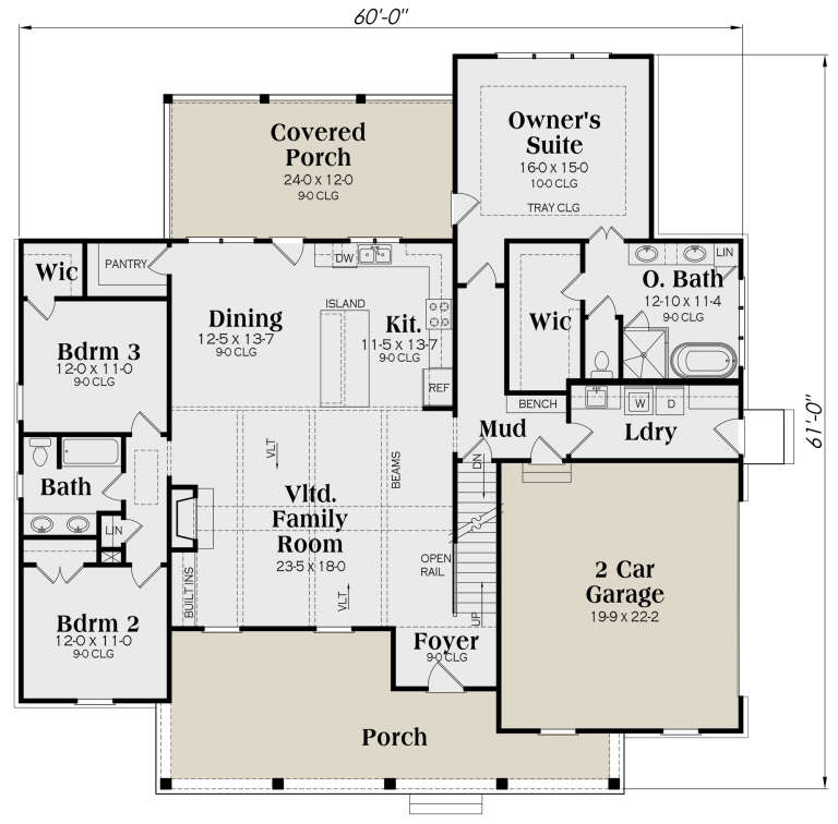 House Plan House Plan #25022 Drawing 1