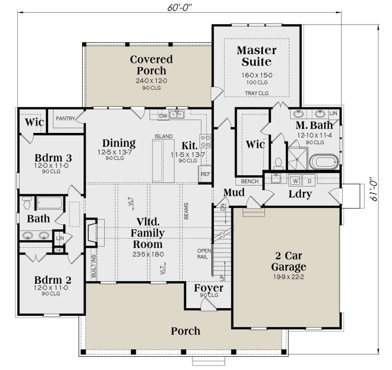 House Plan House Plan #25022 Drawing 1