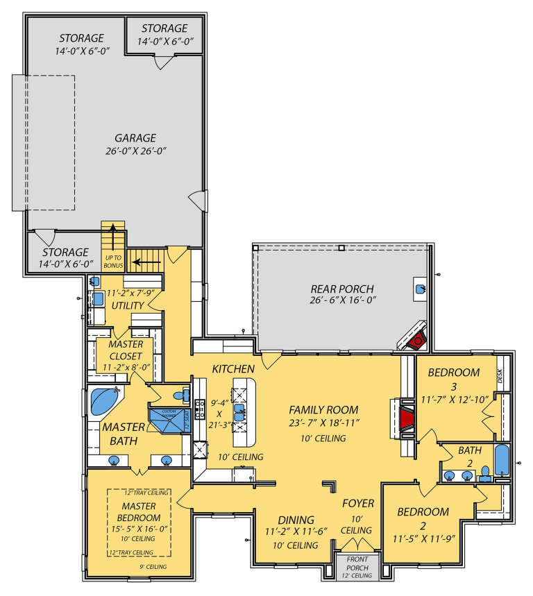 House Plan House Plan #25025 Drawing 1