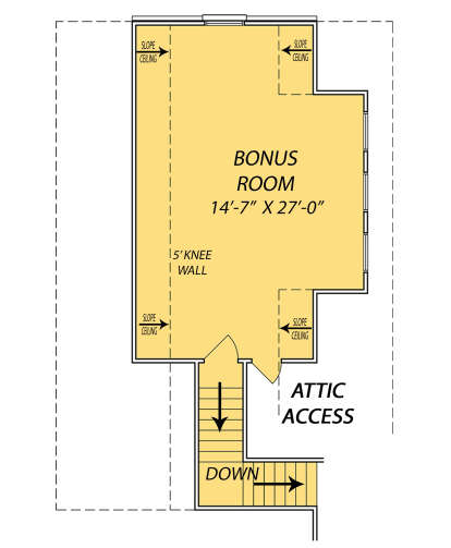 Bonus Room for House Plan #9279-00029