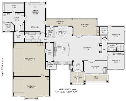 House Plan House Plan #25027 Drawing 1