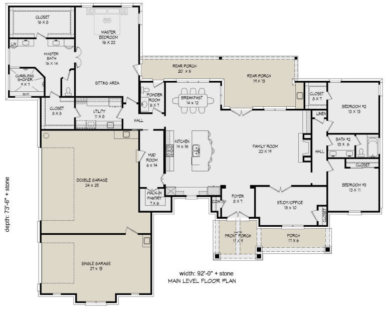 House Plan House Plan #25027 Drawing 1