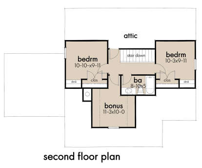 Second Floor for House Plan #9401-00113