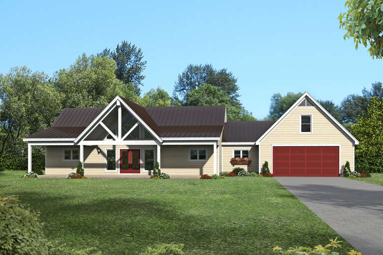 House Plan House Plan #25030 Front Elevation 
