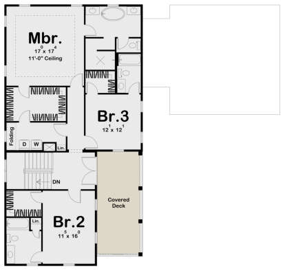 Second Floor for House Plan #963-00469
