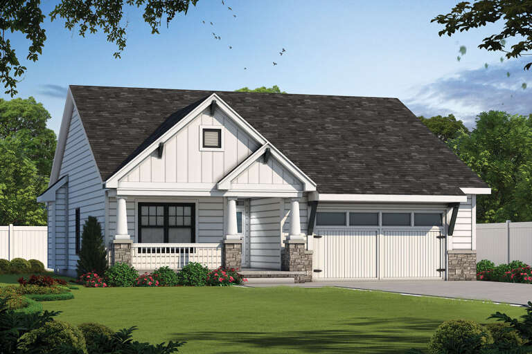 Craftsman House Plan #402-01673 Elevation Photo