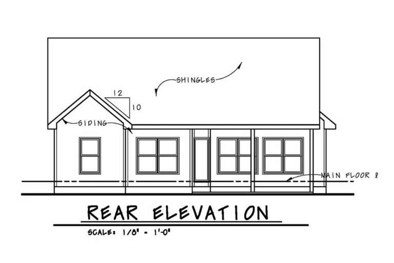 Craftsman House Plan #402-01673 Elevation Photo