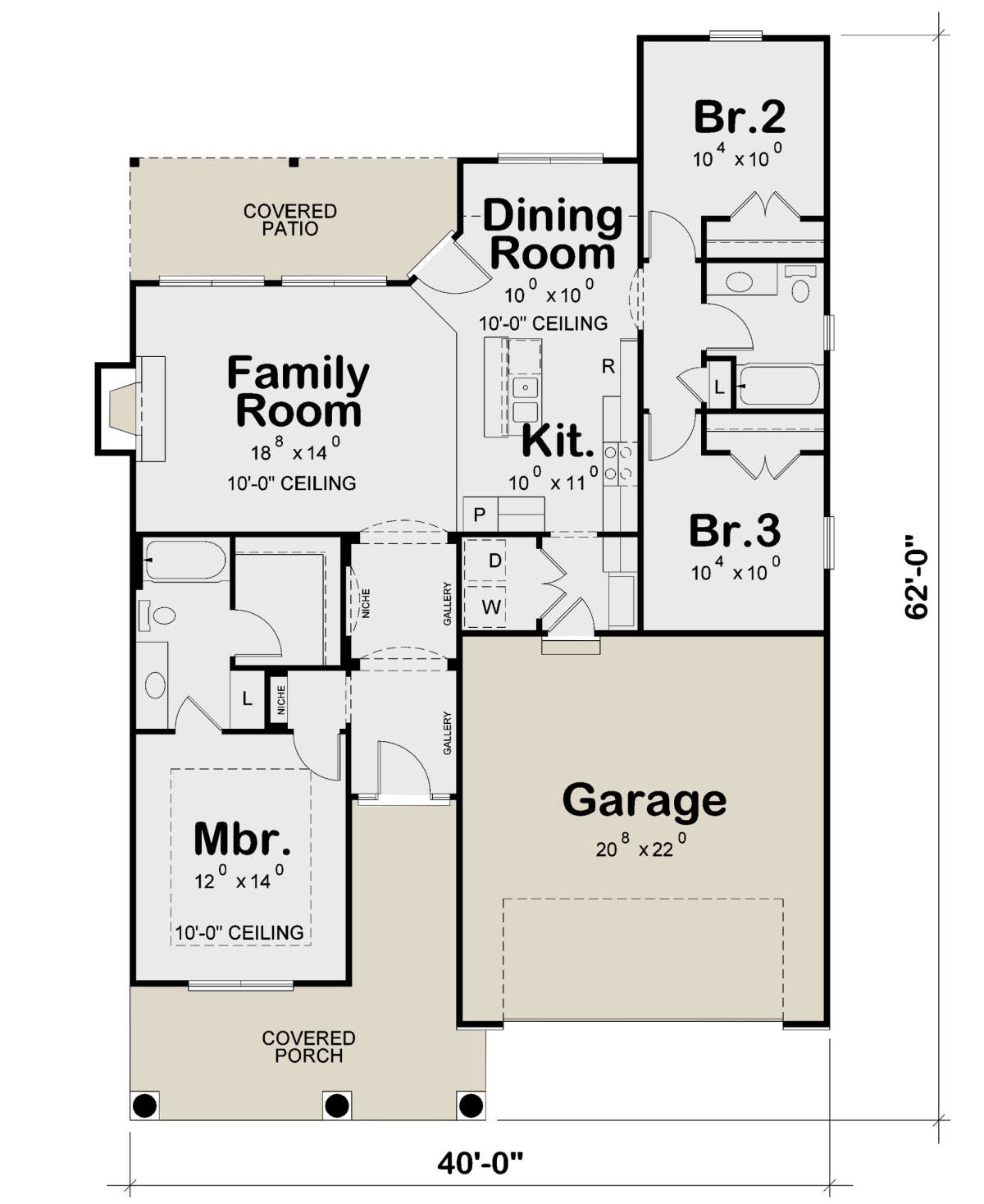 Main Floor for House Plan #402-01673