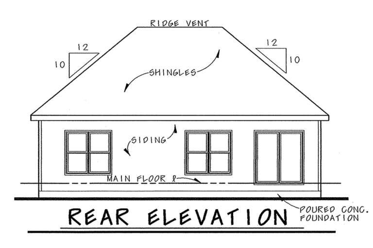 Traditional House Plan #402-01674 Elevation Photo