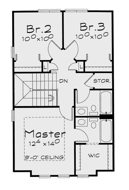 Second Floor for House Plan #402-01675