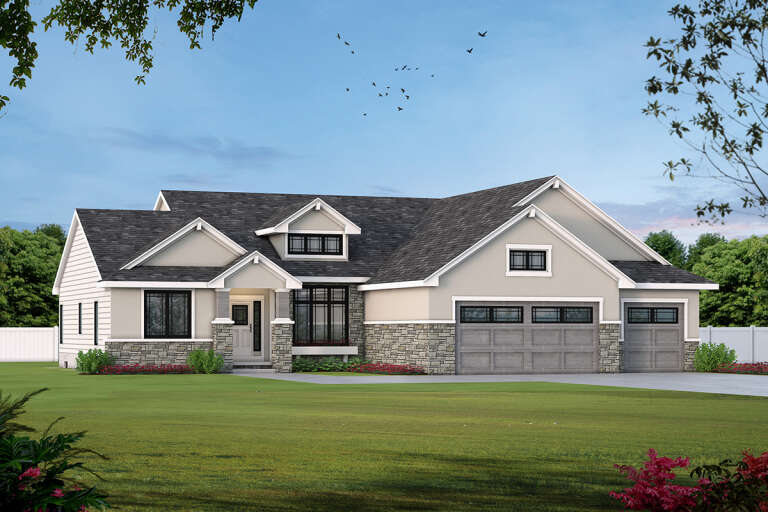 Traditional House Plan #402-01676 Elevation Photo