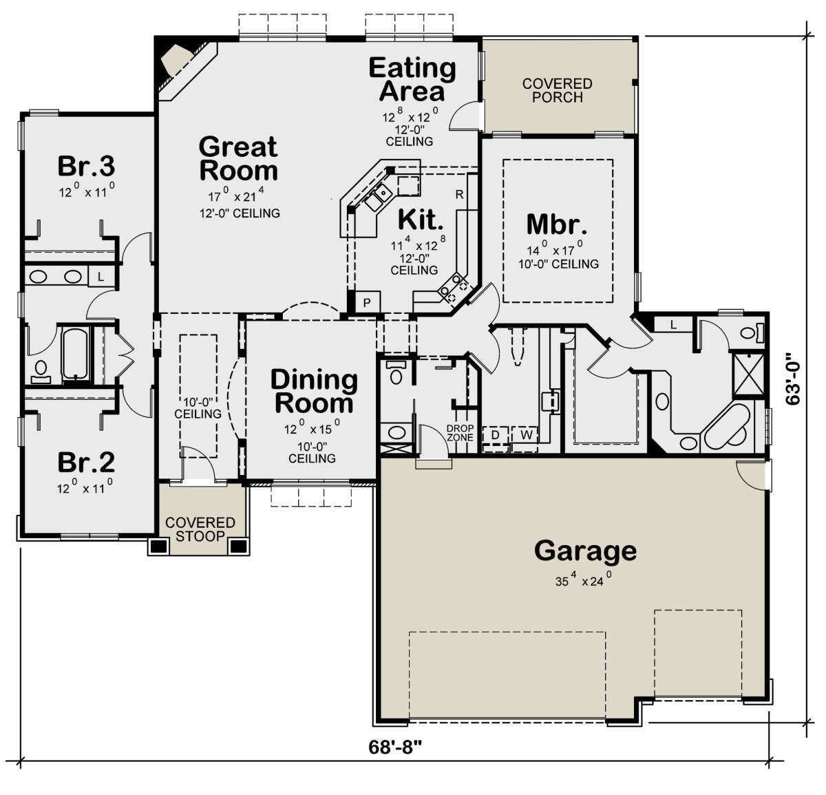 Main Floor for House Plan #402-01676