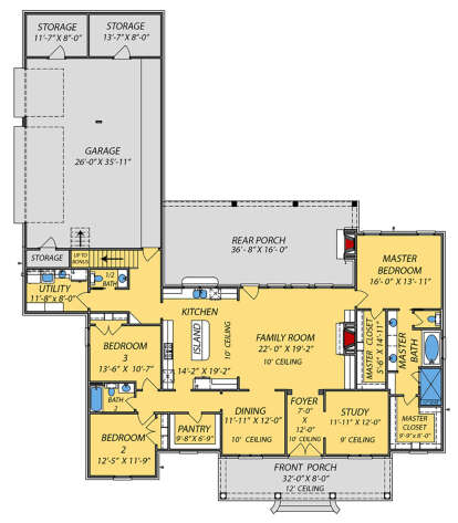 House Plan House Plan #25038 Drawing 1