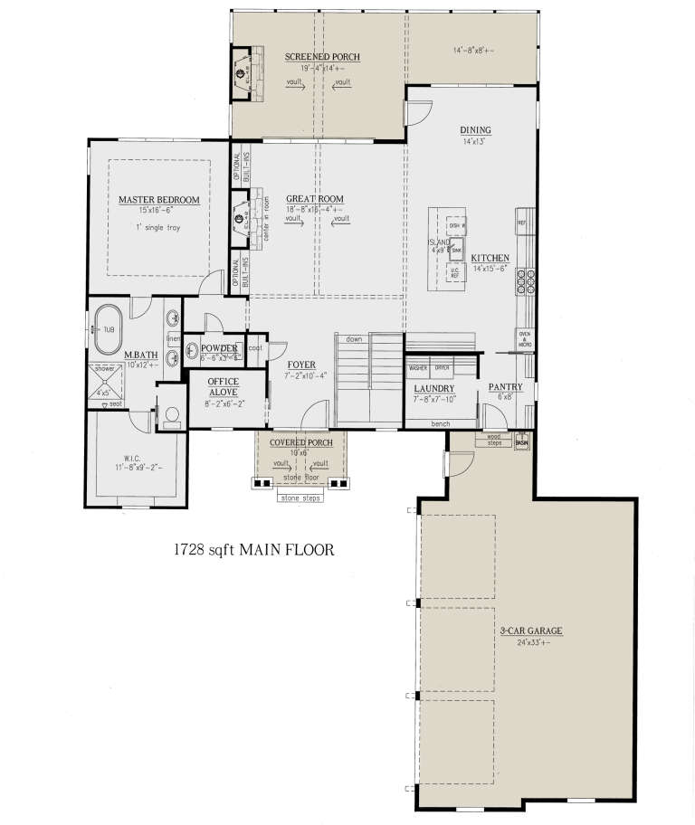 House Plan House Plan #25039 Drawing 1